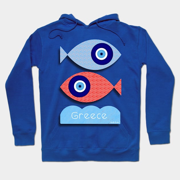 Greek evil eye Hoodie by nasia9toska